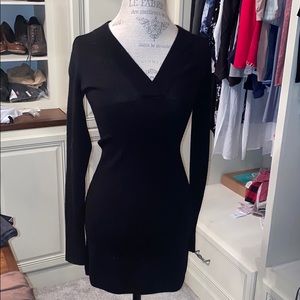 Armani Exchange Merino Wool Sweater Mini Dress
